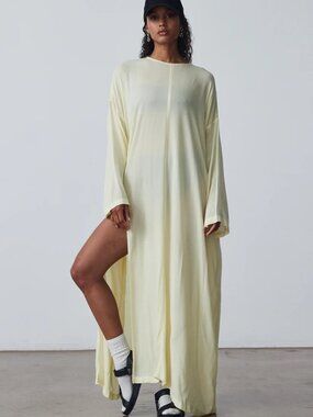 The Regular Program The Long Slit Dress in Butter M-L